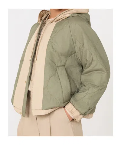 Weekend Max Mara Reversible Water-repellent Canvas Windbreaker In Neutral