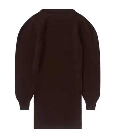 Lemaire Sweater With Slits In Brown