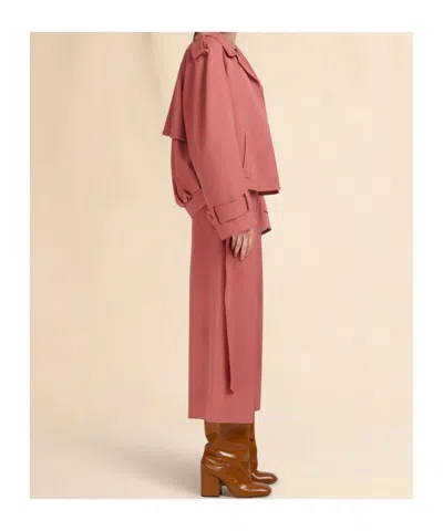 Marni Virgin-wool High-waisted Tailored Trousers In Pink