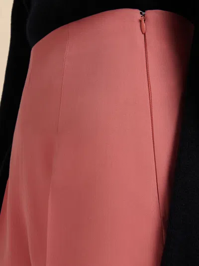 Marni Virgin-wool High-waisted Tailored Trousers In Pink