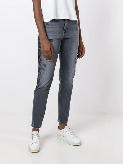 Shop Sandrine Rose 'the Skinny Boyfriend' Jeans In Grey