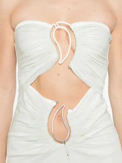 Christopher Esber Paisley-ring Dress In White