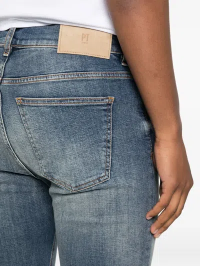 Pt Torino Stretch-cotton Jeans In Blue