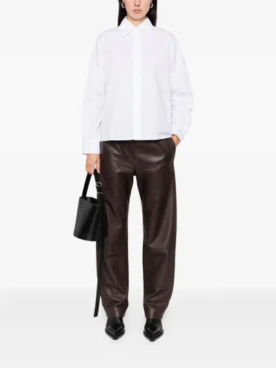 Mazzarelli Button-down Cotton Shirt In White