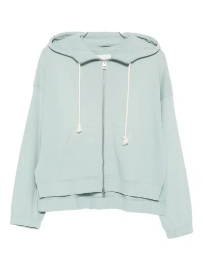 Marc O'polo Zip-front Hoodie In Blue