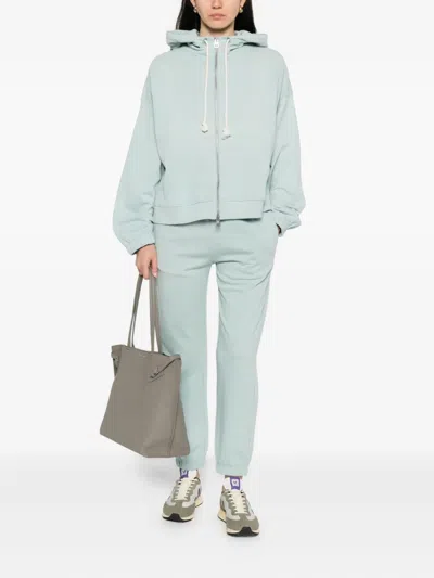 Marc O'polo Zip-front Hoodie In Blue