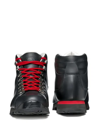 Scarpa Leather Lace-up Boots In Black