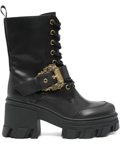 Versace Jeans Couture Lace-up Buckled Boots