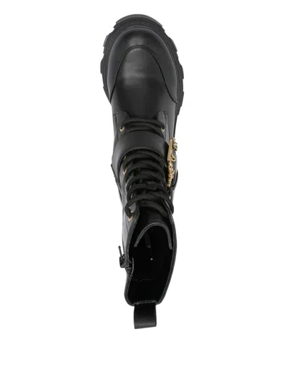 Versace Jeans Couture Lace-up Buckled Boots