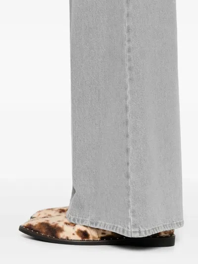 Forte Forte Wide-leg Denim Trousers Five Pockets In Blue