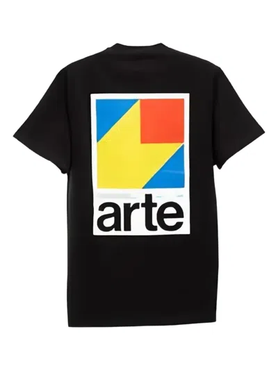 Arte Antwerp Logo-print Cotton T-shirt In Black