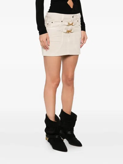 Isabel Marant Paulina Buckle-fastening Pocket Skirt In Neutral