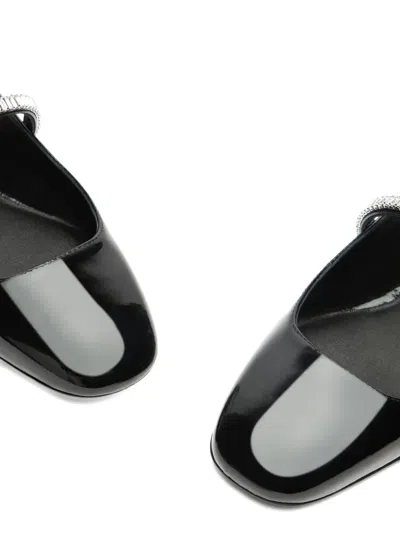 Stuart Weitzman Crystal-embellished Slingback Flats