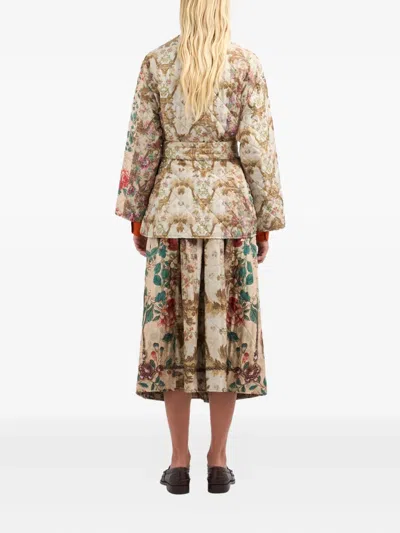 Pierre-louis Mascia Floral-quilted Belted Jacket