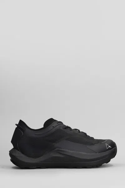 Roa Sella Sneakers In Black Fabric In Black