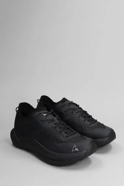 Roa Sella Sneakers In Black Fabric In Black
