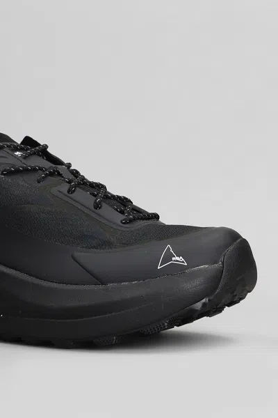 Roa Sella Sneakers In Black Fabric In Black