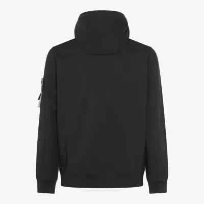 Stone Island Soft Shell Jacket In Black