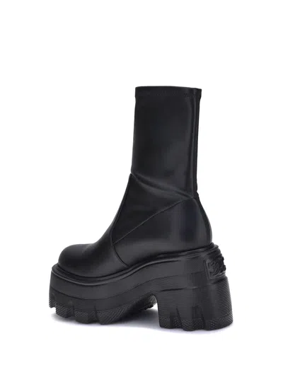 Casadei Faux Leather Ankle Boots