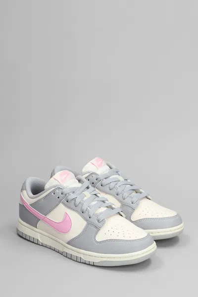 Nike Dunk Low Sneakers In Grey Leather