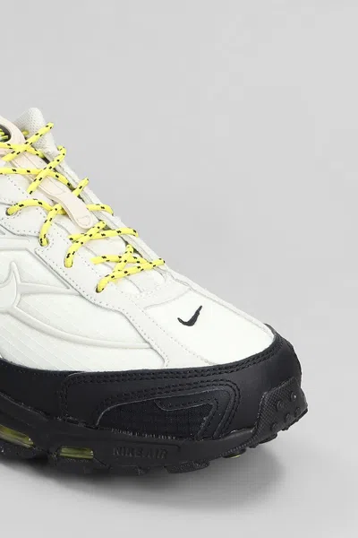 Nike Shox Ride 2 Sneakers In White Leather And Fabric In White
