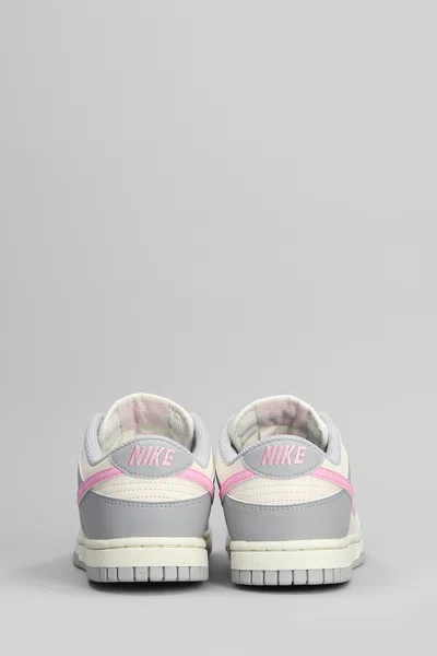 Nike Dunk Low Sneakers In Grey Leather