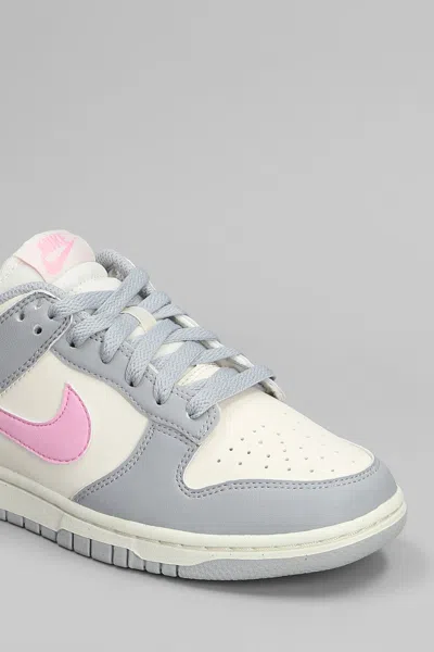 Nike Dunk Low Sneakers In Grey Leather
