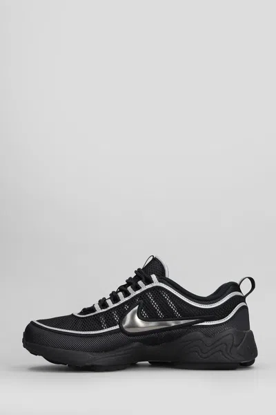 Nike Air Zoom Spiridon Sneakers In Black Leather And Fabric In Black