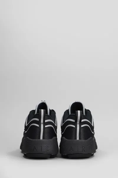 Nike Air Zoom Spiridon Sneakers In Black Leather And Fabric In Black