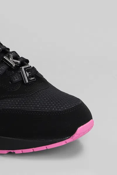 Nike Air Max 1 Prm Sneakers In Black Suede And Fabric