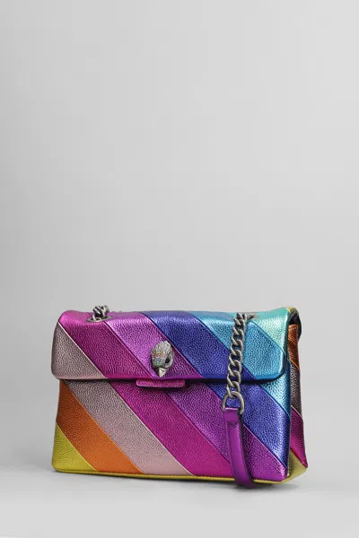 Kurt Geiger London Kensington Leather Convertible Shoulder Bag In Pink Multi
