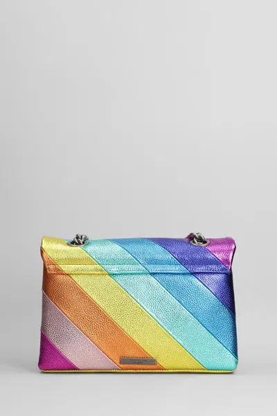 Kurt Geiger London Kensington Leather Convertible Shoulder Bag In Pink Multi