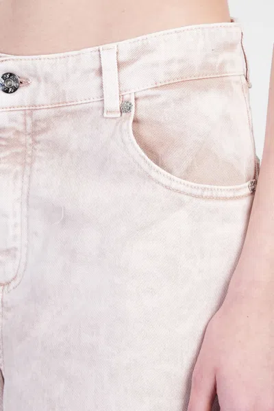 Blumarine Shorts In Rose-pink Cotton In Pink