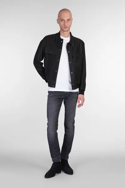 Salvatore Santoro Jeans In Black Denim In Black