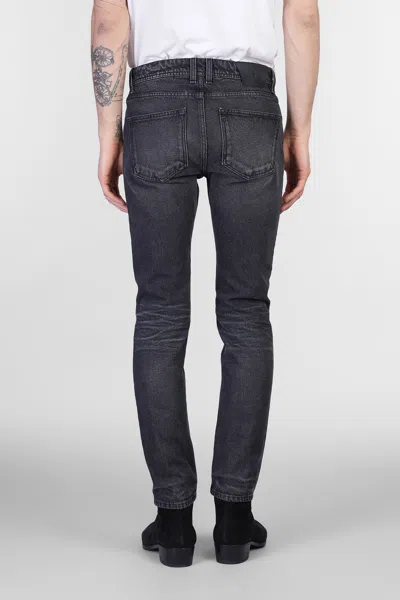 Salvatore Santoro Jeans In Black Denim In Black