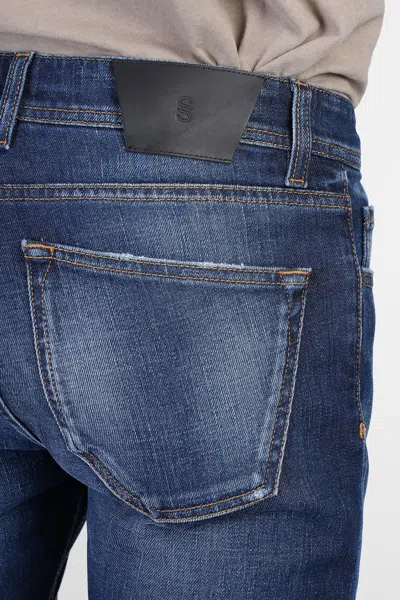Salvatore Santoro Jeans In Blue Denim In Blue