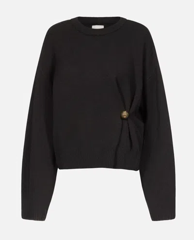 Loulou Studio Bill Draped Knit In Black