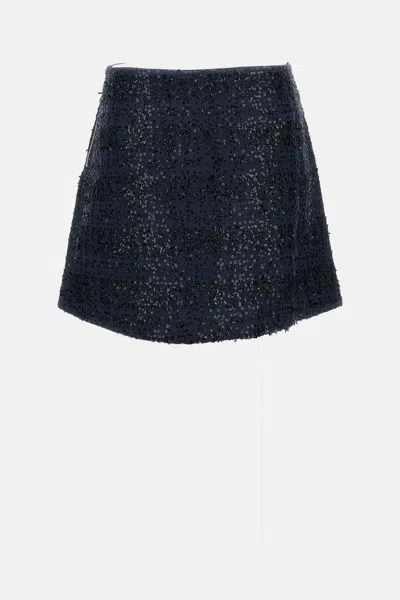 Rotate Birger Christensen Midi Skirt In Blue