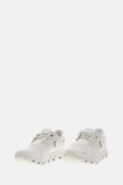 On Low Top Sneakers With Mesh Upper And Rubber Outsole In White