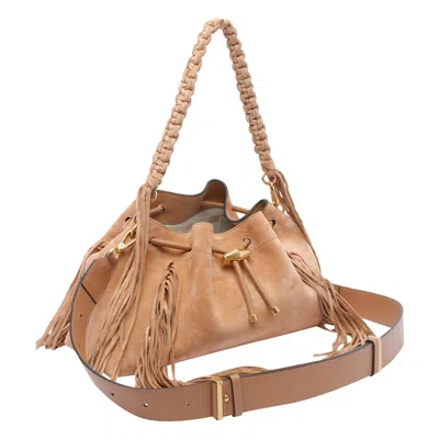 Jimmy Choo Medium Cinch Suede Bucket Bag