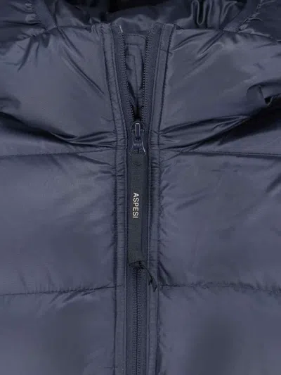 Aspesi Thickened Down Jacket In Blue