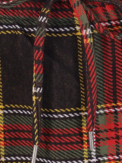 Vivienne Westwood Ruched Check Patterned Mini Skirt In Red