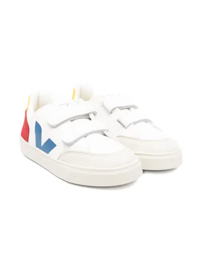 Veja V-12 Leather Sneakers In White