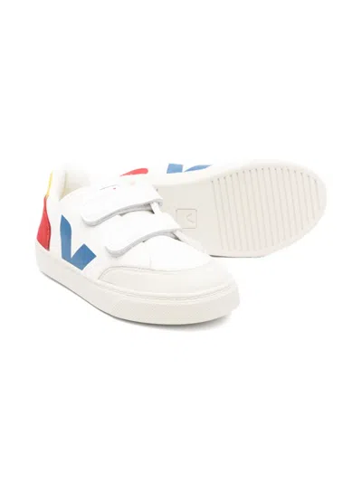 Veja V-12 Leather Sneakers In White