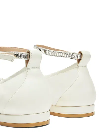 Stuart Weitzman Crystal-embellished Bow Flats