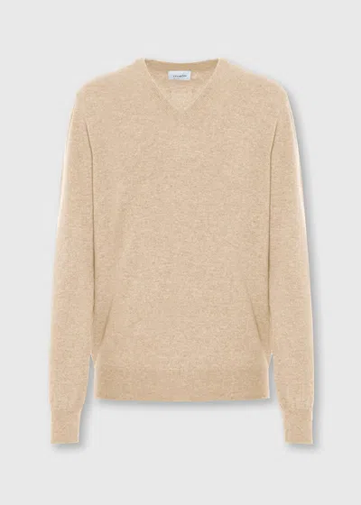 Malo V-neck Cashmere Sweater In Neutral