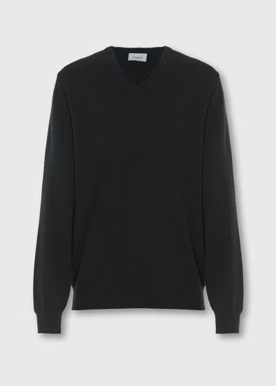 Malo V-neck Cashmere Sweater In Black