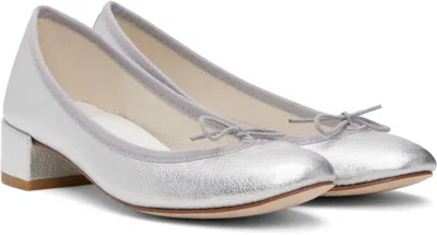 Repetto Silver Camille Heels