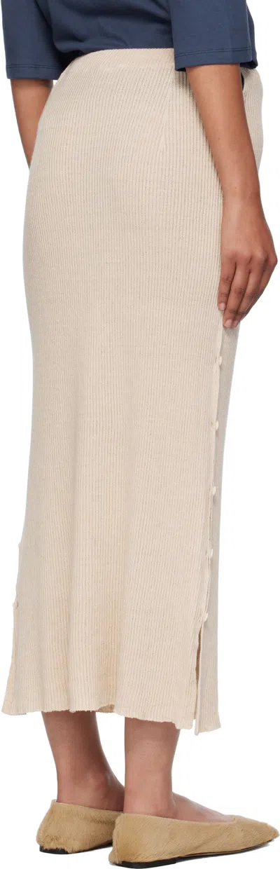 Baserange Beige Franca Midi Skirt
