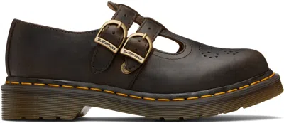 Dr. Martens' Brown 8065 Leather Mary Jane Loafers